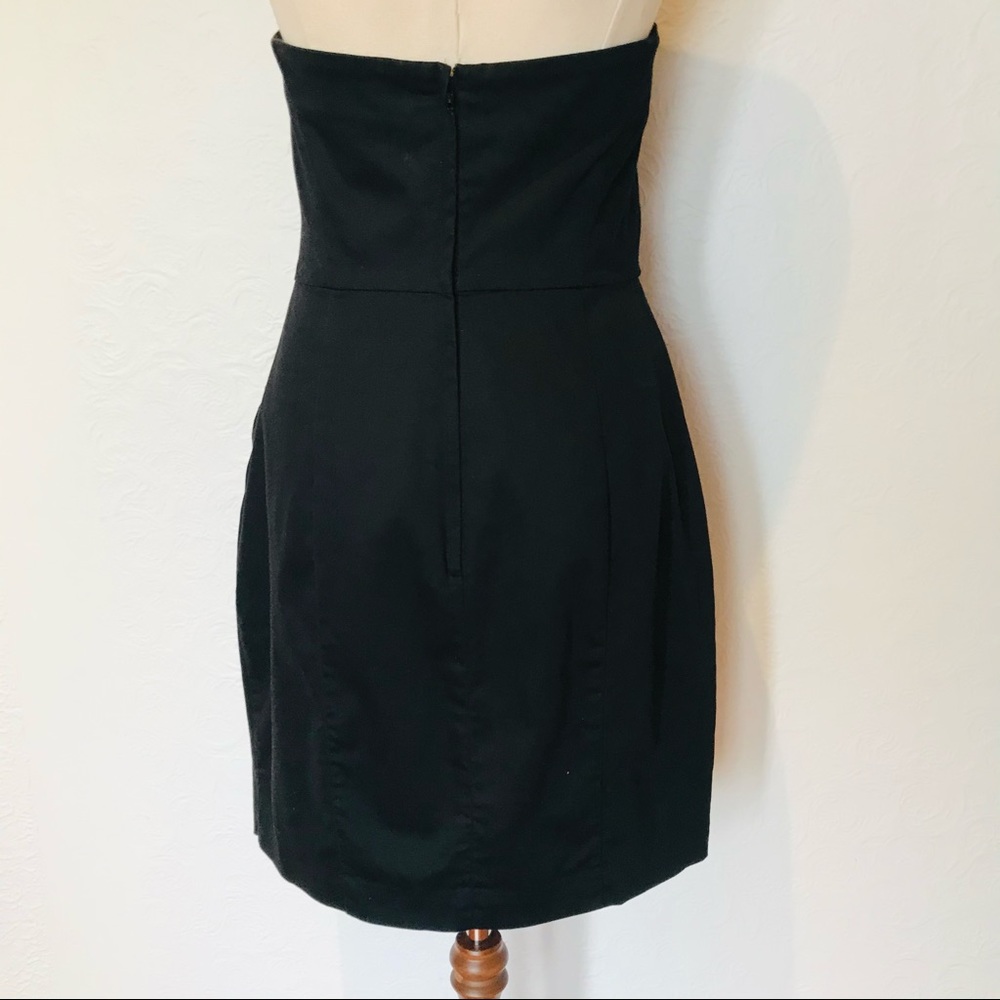 H&M Black Strapless Dress Size 8 Cocktail Party Event Evening Going Out Club - Picture 4 of 7